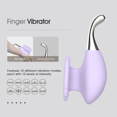 4.33" Purple Rechargeable Silicone Slim Vibrator – 10 Vibrating Modes