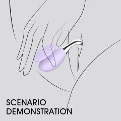 4.33" Purple Rechargeable Silicone Slim Vibrator – 10 Vibrating Modes