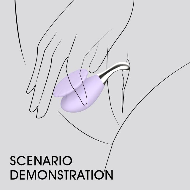 4.33" Purple Rechargeable Silicone Slim Vibrator – 10 Vibrating Modes
