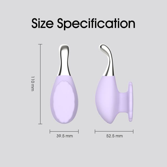 4.33" Purple Rechargeable Silicone Slim Vibrator – 10 Vibrating Modes
