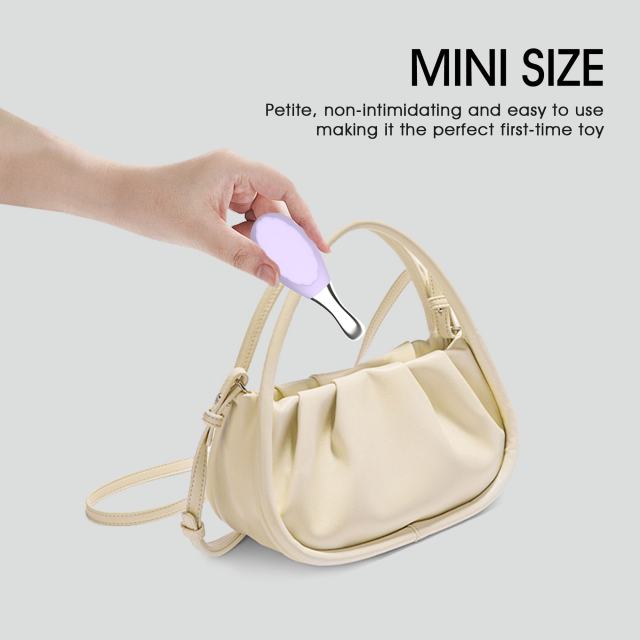 4.33" Purple Rechargeable Silicone Slim Vibrator – 10 Vibrating Modes