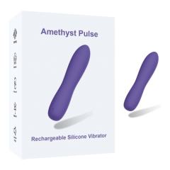 5.40" Purple Rechargeable Silicone G-Spot Vibrator – 10 Vibrating Modes Slim Precision Design