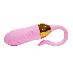 10 Vibrating Modes Pink Rechargeable Silicone Remote Control Vibrating Egg