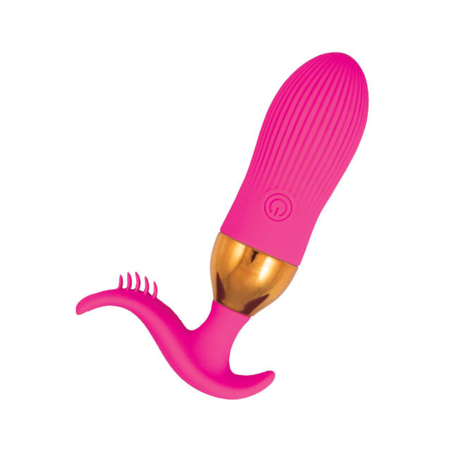 10 Vibrating Modes Magenta Rechargeable Silicone Remote Control Vibrating Egg