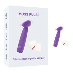 10-Speed Purple Rechargeable Silicone Mini Vibrator