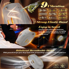 9 Vibrating Modes Wearable Grey Rechargeable Silicone App-Controlled Panty Vibrator