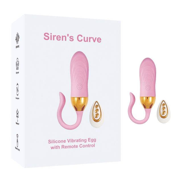 10 Vibrating Modes Pink Rechargeable Silicone Remote Control Vibrating Egg