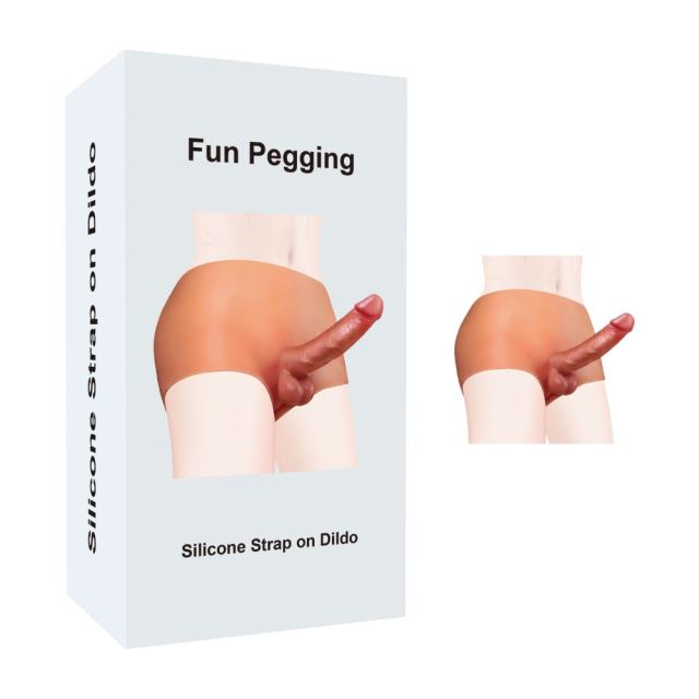 Customizable Flesh Wearable Strap-On Panties with 7.09'' Solid Realistic Dildo