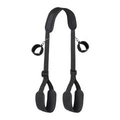 Black Bed Restraints Set with Handcuffs