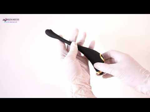 Customizable 7.49" Black Rechargeable Silicone G-Spot Vibrator – 9 Vibrating Modes Slim Precision Design