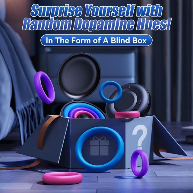 3-Piece Multicolor Silicone Cock Ring Set