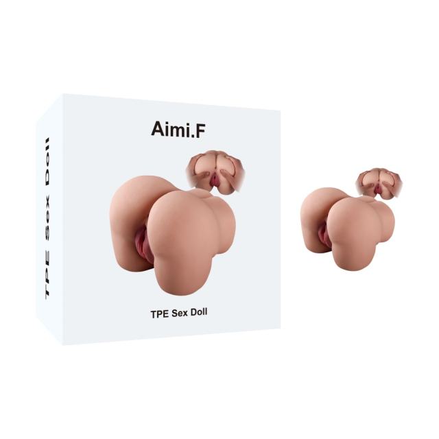 Customizable 5.45LB Life-Like Brown TPE Sex Doll For Men