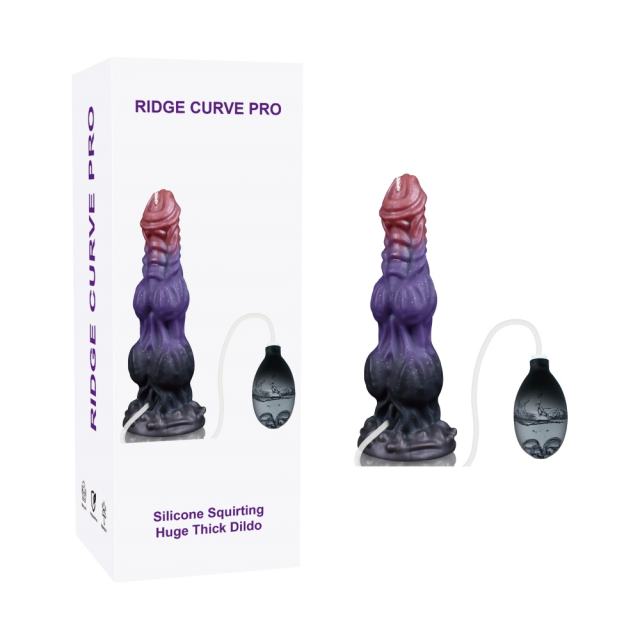 9.46'' Realistic Silicone Squirting Huge Thick Dildo with Long Insertable Length and Strong Suction Cup