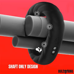 10 Vibrating Modes Black Rechargeable Silicone Vibrating Cock Ring