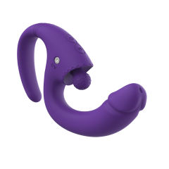 6.70" Purple Rechargeable Silicone Wearable Rabbit Vibrator – 10 Vibrating Modes