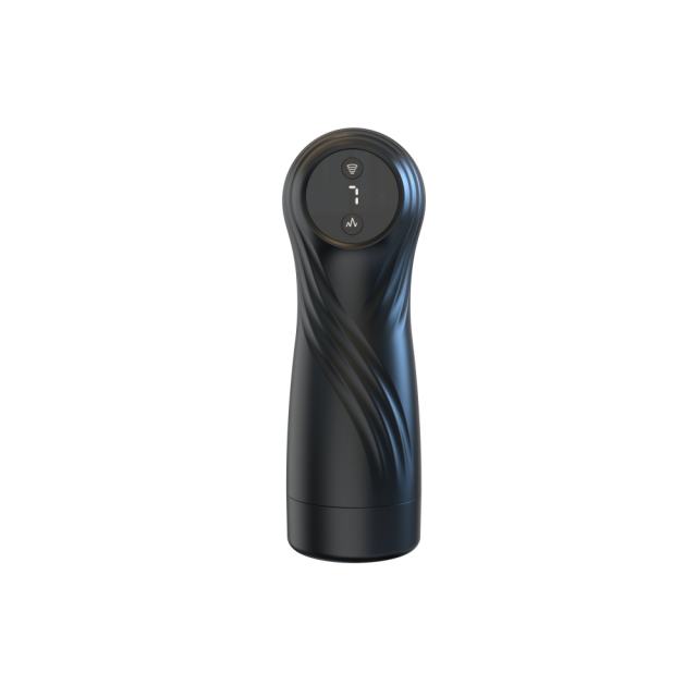 7-Speed Sucking & Vibrating Waterproof Automatic Black Male Masturbators