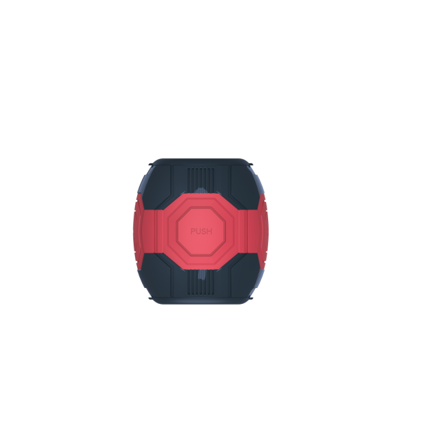 10-Speed Vibrating Waterproof Automatic Black & Red Male Masturbators