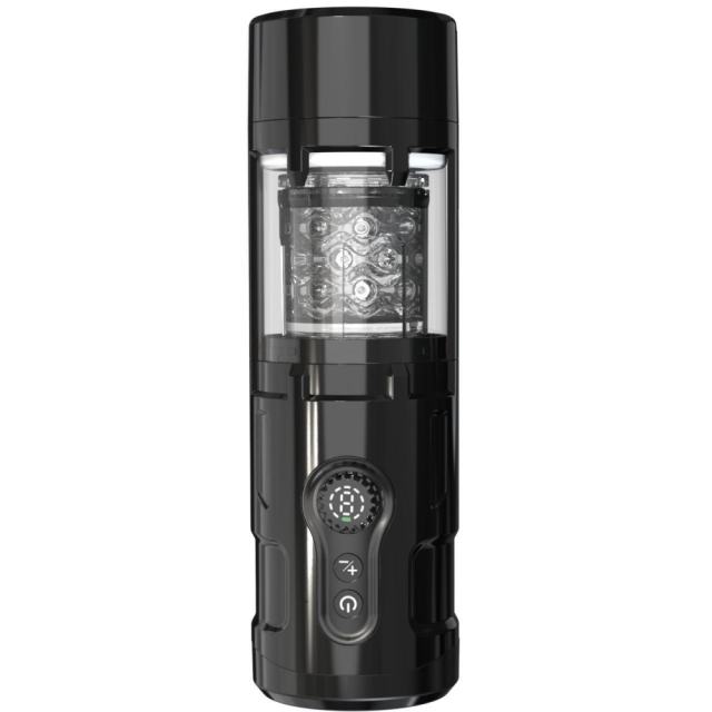 5-Speed Rotating & Vibrating Waterproof Automatic Black Male Masturbators