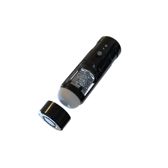 5-Speed Rotating & Vibrating Waterproof Automatic Black Male Masturbators