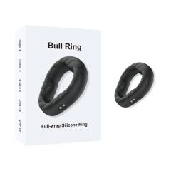10 Vibrating Modes Black Rechargeable Silicone Vibrating Cock Ring