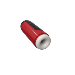 10.84'' Red & Black Rechargeable Male Masturbators - 7 Vibrating + 7 Thrusting Modes