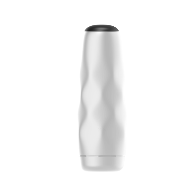 White  Male Waterproof Automatic Masturbators with Heating - 3 Sucking + 10 Vibrating Modes