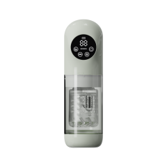 11.31'' Jade Green Rechargeable Male Masturbator - 7 Thrusting + 7 Rotating + 7 Sucking + 7 Vibrating Modes