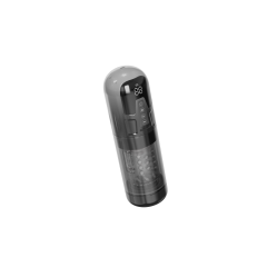 11.31'' Grey Rechargeable Male Masturbator - 7 Thrusting + 7 Rotating + 7 Sucking + 7 Vibrating Modes