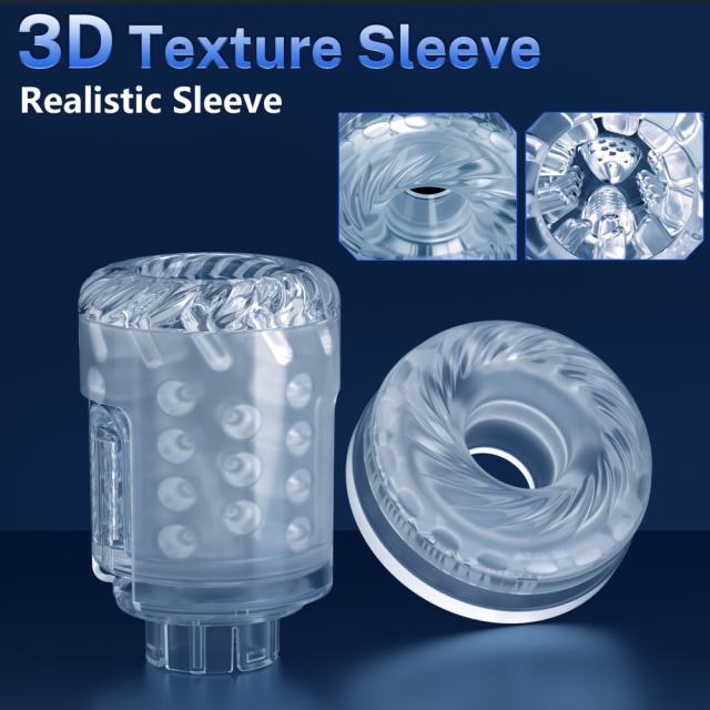 11.31'' Blue Rechargeable Male Masturbator - 7 Thrusting + 7 Rotating + 7 Sucking + 7 Vibrating Modes