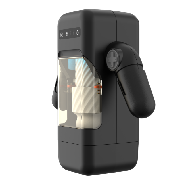 White Automatic Male Masturbators with Heating - 8 Thrusting + 2 Heating Modes
