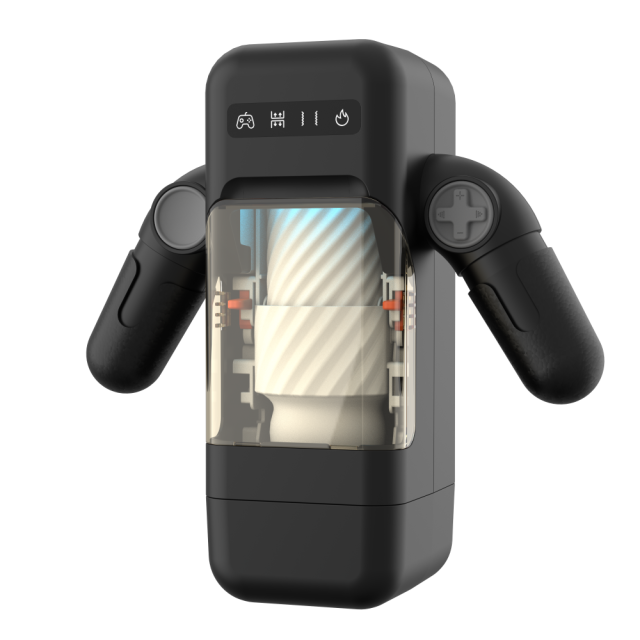 White Automatic Male Masturbators with Heating - 8 Thrusting + 2 Heating Modes