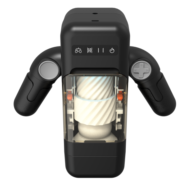 White Automatic Male Masturbators with Heating - 8 Thrusting + 2 Heating Modes