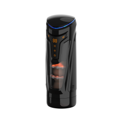 Dark Gray Automatic Male Masturbators - 8 Thrusting + 2 Heating Modes