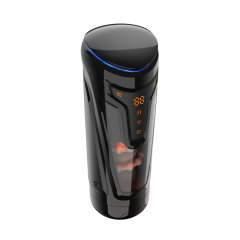 Dark Gray Automatic Male Masturbators - 8 Thrusting + 2 Heating Modes
