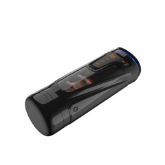 Dark Gray Automatic Male Masturbators - 8 Thrusting + 2 Heating Modes