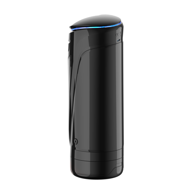 Dark Gray Automatic Male Masturbators - 8 Thrusting + 2 Heating Modes