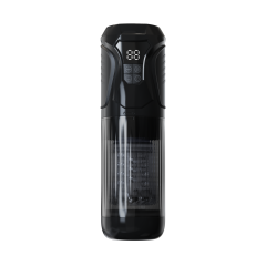 11.31'' Black Rechargeable Male Masturbator - 7 Thrusting + 7 Rotating + 7 Sucking + 7 Vibrating Modes