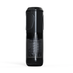 11.31'' Black Rechargeable Male Masturbator - 7 Thrusting + 7 Rotating + 7 Sucking + 7 Vibrating Modes