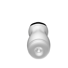 White Automatic Male Masturbators with Heating - 3 Sucking + 10 Vibrating Modes, Waterproof