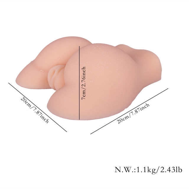 2.43LB Life-Like Flesh/Brown Colored TPE Sex Doll for Men
