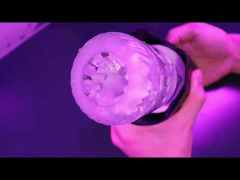 10.64'' Gunmetal Rechargeable Male Masturbators - 7 Rotating + 7 Thrusting + 7 Sucking + 7 Vibrating Modes
