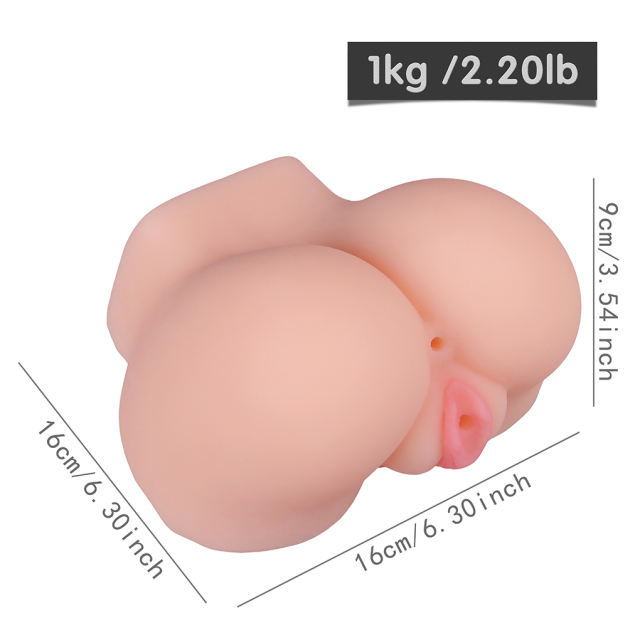 2.20LB Life-Like Flesh/Brown Colored TPE Sex Doll for Men