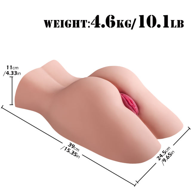 10.10LB Life-Like Flesh/Brown Colored TPE Sex Doll for Men