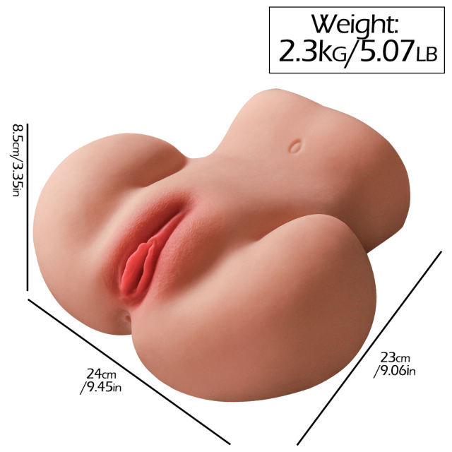 5.07LB Life-Like Flesh/Brown Colored TPE Sex Doll for Men