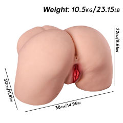 24.25LB Life-Like Flesh/Brown Colored TPE Sex Doll for Men