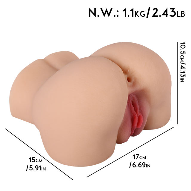 2.43LB Life-Like Flesh/Brown Colored TPE Sex Doll for Men