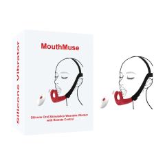 Customizable Red Rechargeable Silicone Oral Stimulation Vibrator – 10 Vibrating Modes Wearable Strap Design with Remote Control