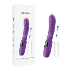8.67" Purple Rechargeable Thrusting Vibrator – 9 Vibrating + 3 Thrusting Modes