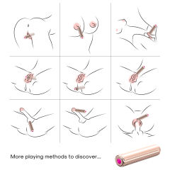 3.47" Rose Gold Vibrating Egg – 9 Speeds, Magnetic USB Charging, Waterproof