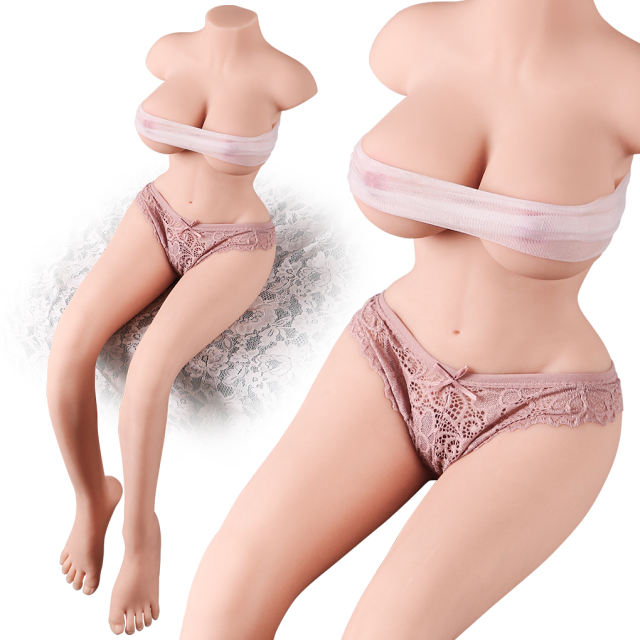 18.74LB Life-Like Flesh/Brown Colored TPE Sex Doll with Legs for Men